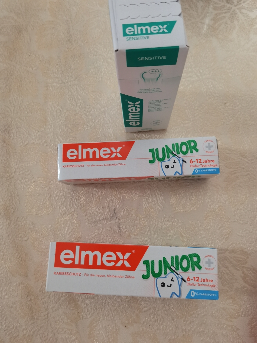 elmex艾美适含氟儿童牙膏6-12岁换牙期温和防蛀牙龋齿59g*2晒单图