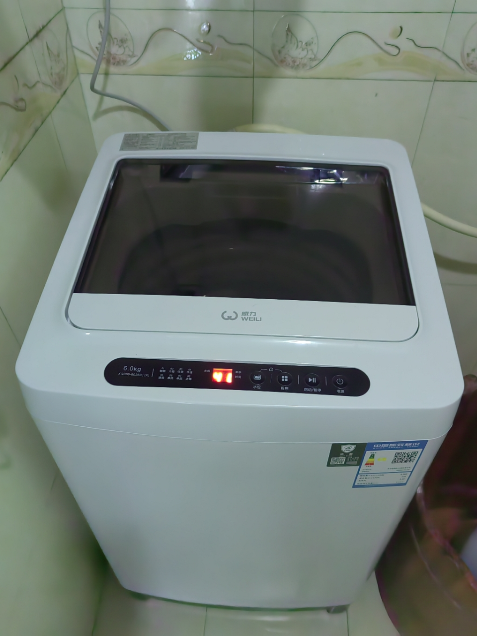 [支持以旧换新]威力洗衣机6公斤全自动波轮洗衣机 桶自洁XQB60-6026B晒单图