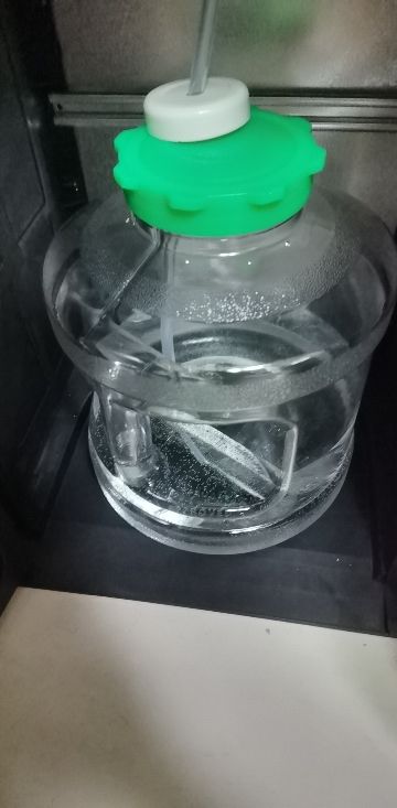 敬平可拆洗透明pc纯净矿泉水桶桶装水空桶家用饮水机饮用装小号 7.5升白色大口圆桶(绿盖)晒单图