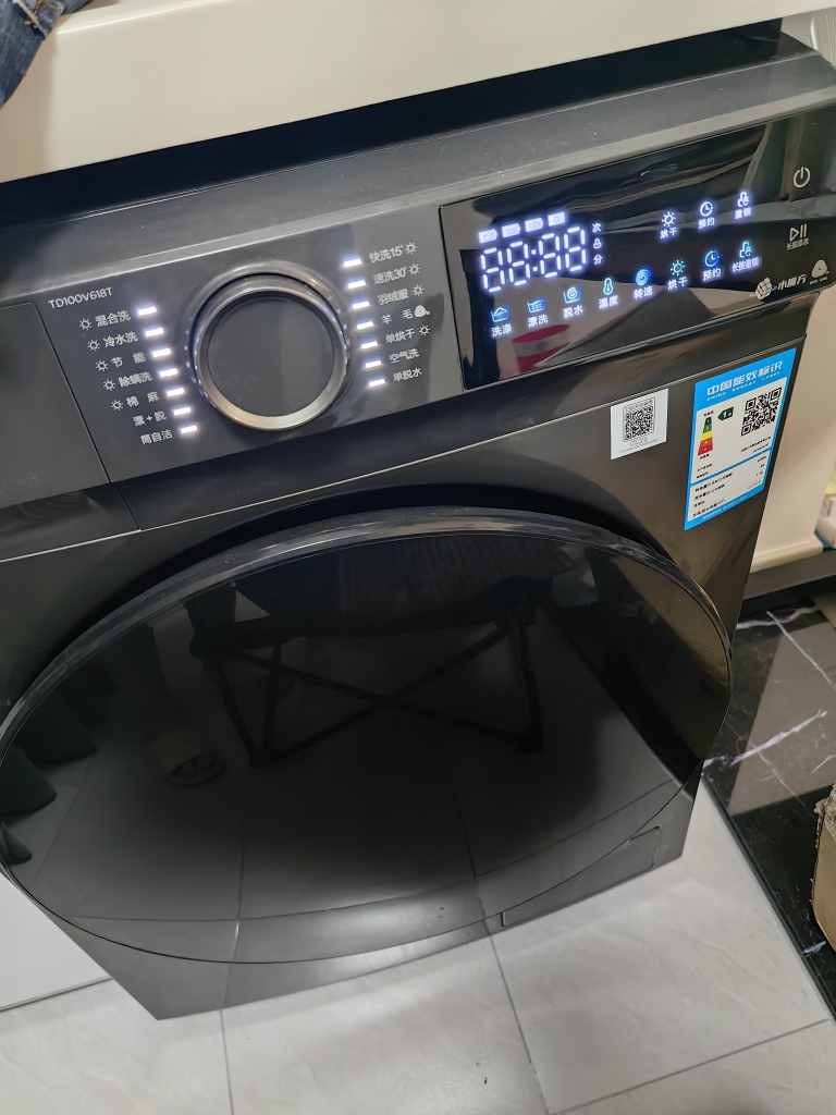 小天鹅(LittleSwan)洗衣机全自动滚筒10公斤大容量洗烘一体机水魔方家用变频1.1高洗净比TD100V618T晒单图