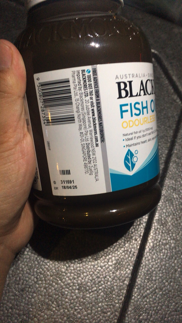 澳佳宝(BLACKMORES)无腥味深海鱼油胶囊400粒/瓶装 澳洲原装进口鱼油/深海鱼油香港保税随机发晒单图