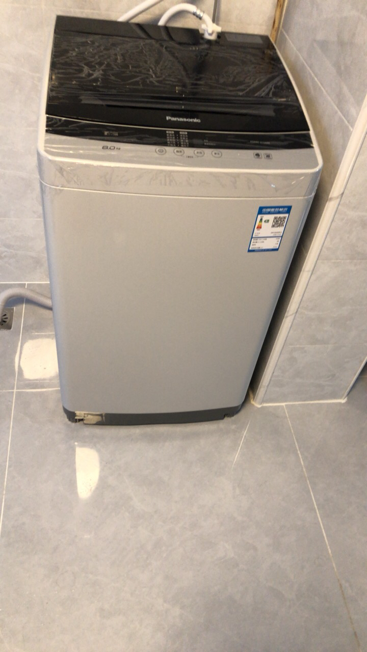 松下(Panasonic) 波轮洗衣机8公斤全自动家用大容量租房洗脱一体量衣进水 XQB80-KYA0N晒单图