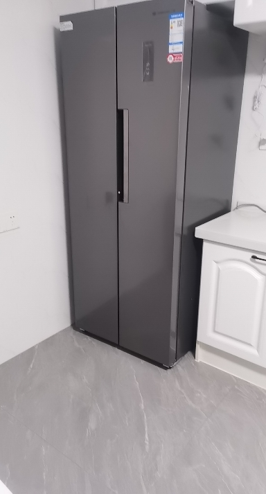 上菱 445升对开门冰箱 一级能效 风冷无霜 节能双变频离子净味养鲜家用大容量双开门电冰箱BSE445PWL丝蕴灰晒单图