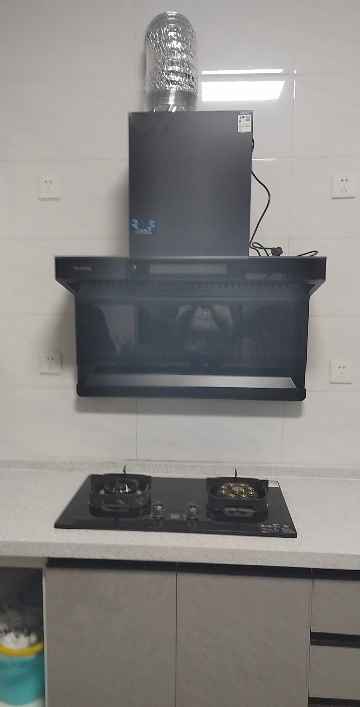 Haotaitai油烟机26立方大吸力变频7字型抽油烟机家用厨房顶侧双吸FJ1BPZ-AI语音智控+26变频强排晒单图