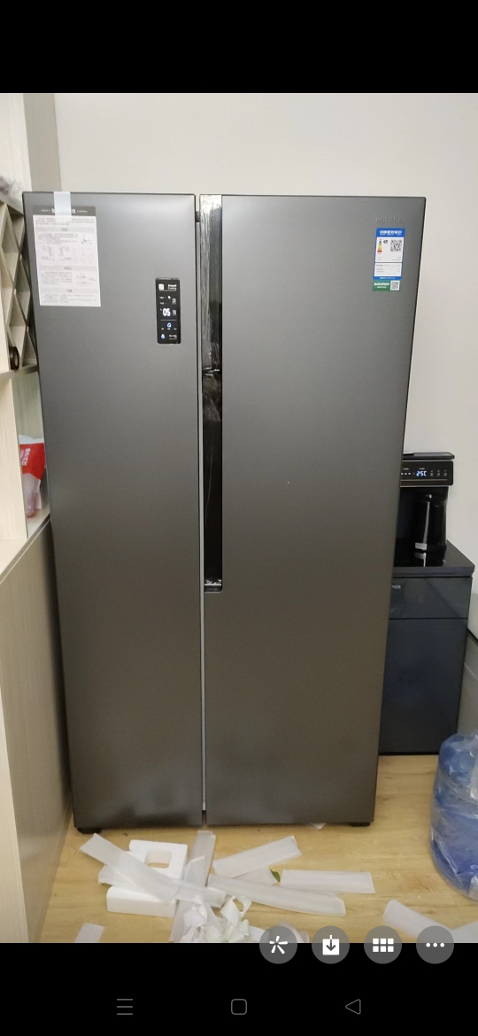 容声冰箱(Ronshen)529L家用冰箱对开门冰箱双开门无霜一级能效双变频嵌入式电冰箱592BCD-529WD18HP晒单图