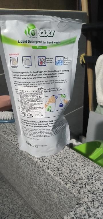 威露士(Walch)手洗洗衣液500ml 一袋装 除菌除螨温和洁净 内衣清洁晒单图