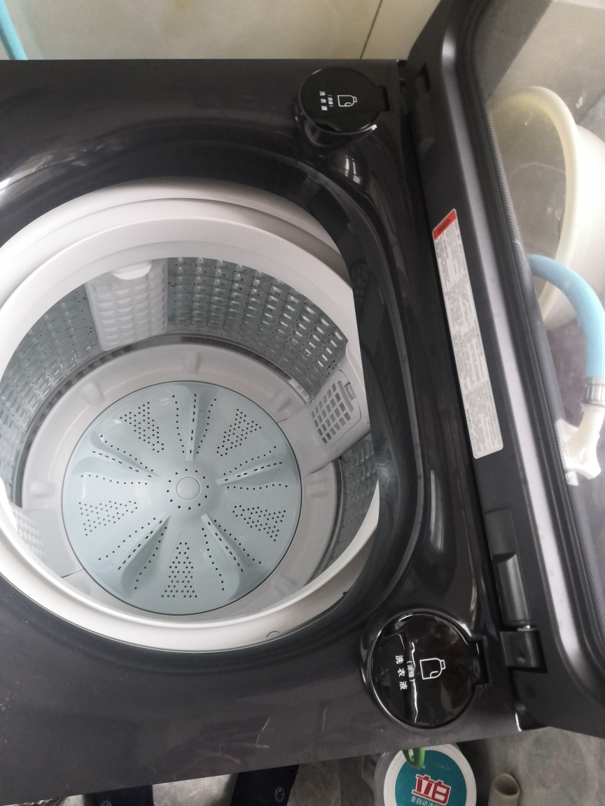 海尔(Haier)10公斤 大容量 直驱变频 全自动 波轮洗衣机 晶彩触屏 玻璃盖 双动力系列 XQS100-BZ556晒单图