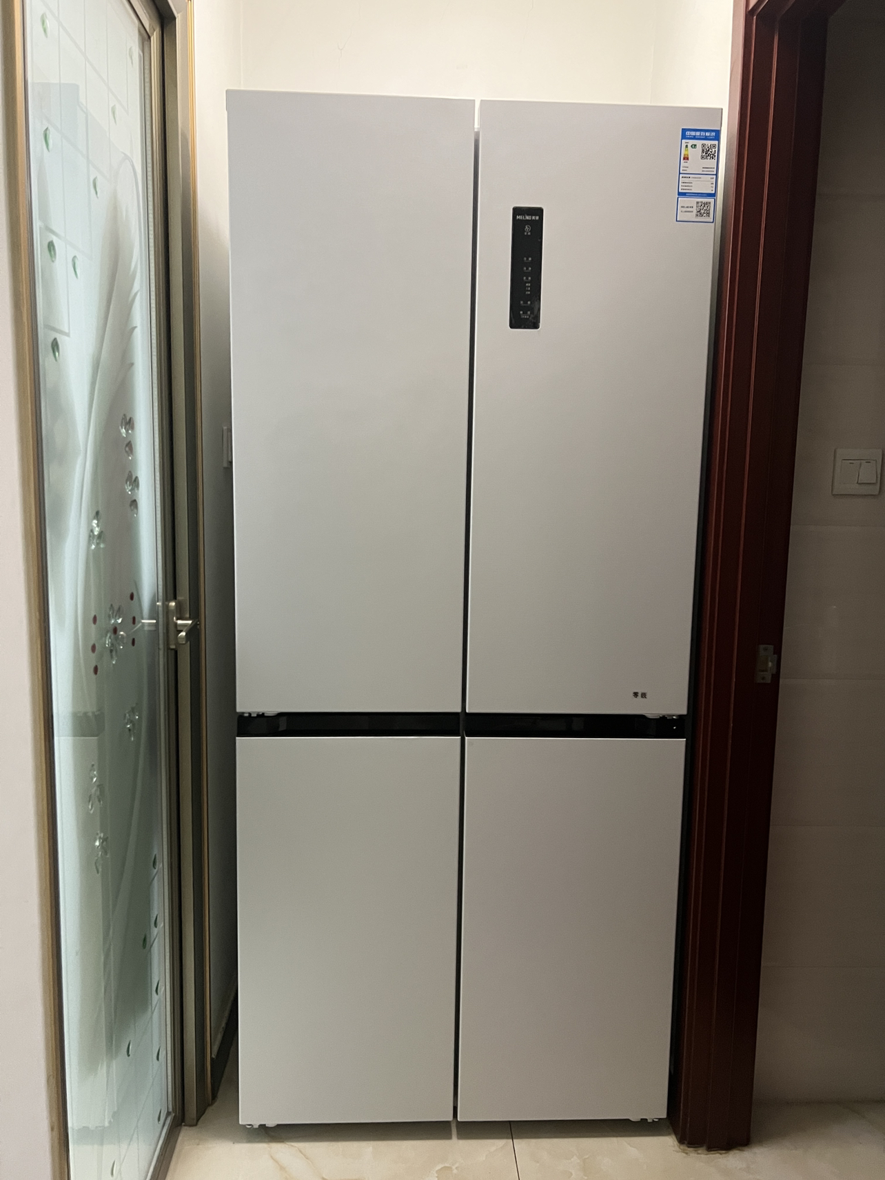 美菱冰箱平嵌零嵌503升十字对开超薄嵌入冰箱家用双变频双系统白色冰箱BCD-503WPU9CZX白色双系统双循环晒单图