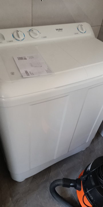 海尔(Haier)10公斤双缸双桶半自动家用大容量洗衣机动力水电分离老人双筒洗衣机洗脱一体强力去污XPB100-628S晒单图