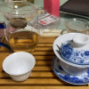 薄胎瓷超薄盖碗茶杯茶碗大号单个青花瓷三才泡茶白瓷功夫陶瓷茶具 封后 中号盖碗-国色天香晒单图