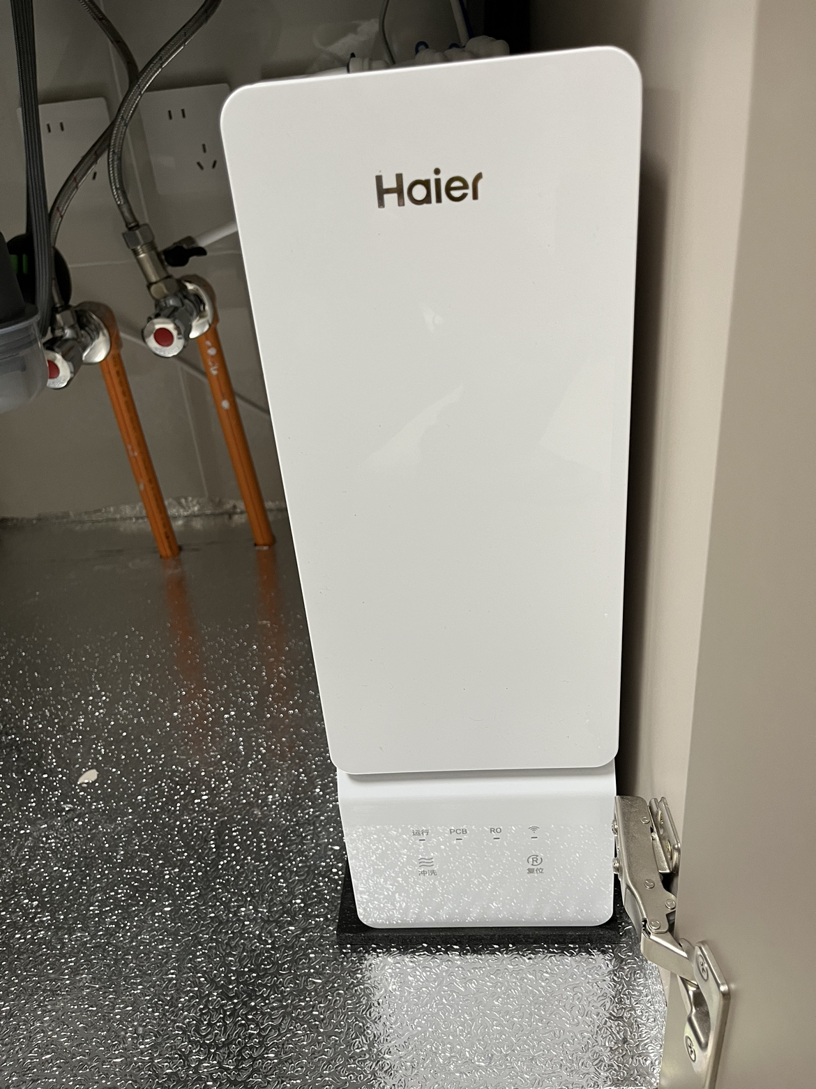 海尔(Haier)玉净鲜活水净水器家用净水机 1000G大通量双出水厨下式直饮净水机自来水过滤器HRO10H99-2U1晒单图