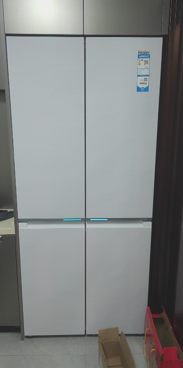 海尔(Haier)475升十字对开门冰箱 全空间保鲜 超薄零距离自由嵌入 宽幅变温 BCD-475WGHTD1BGZU1晒单图