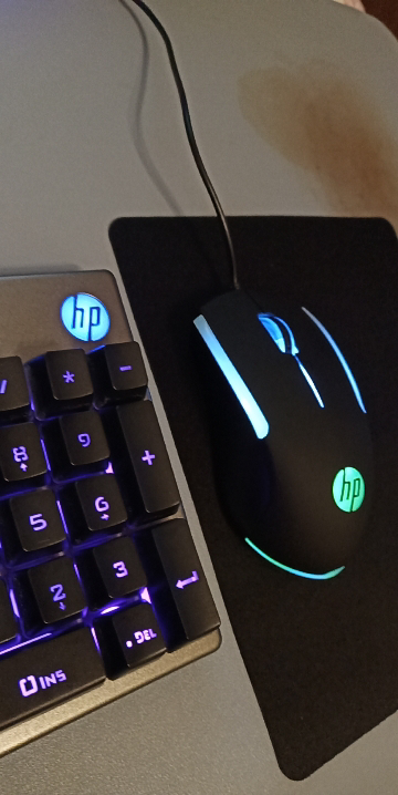 HP/惠普M160有线鼠标RGB发光笔记本台式电脑商务办公游戏通用鼠标晒单图