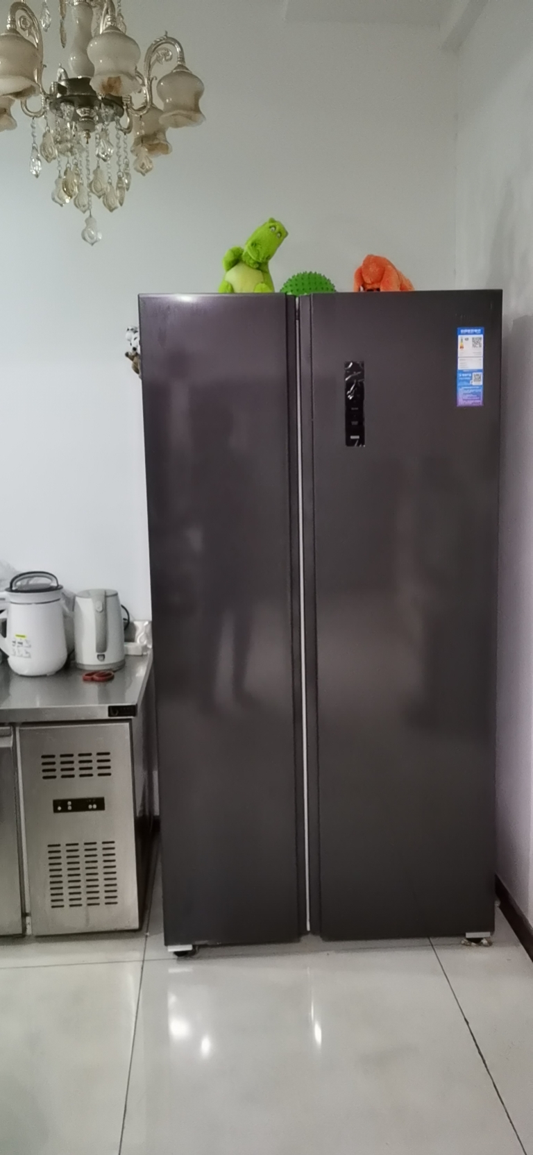 [大容量]美的607L对开门双开门冰箱一级能效双变频省电净味抑菌手机智控风冷无霜家用安静BCD-607WKPZM(E)晒单图