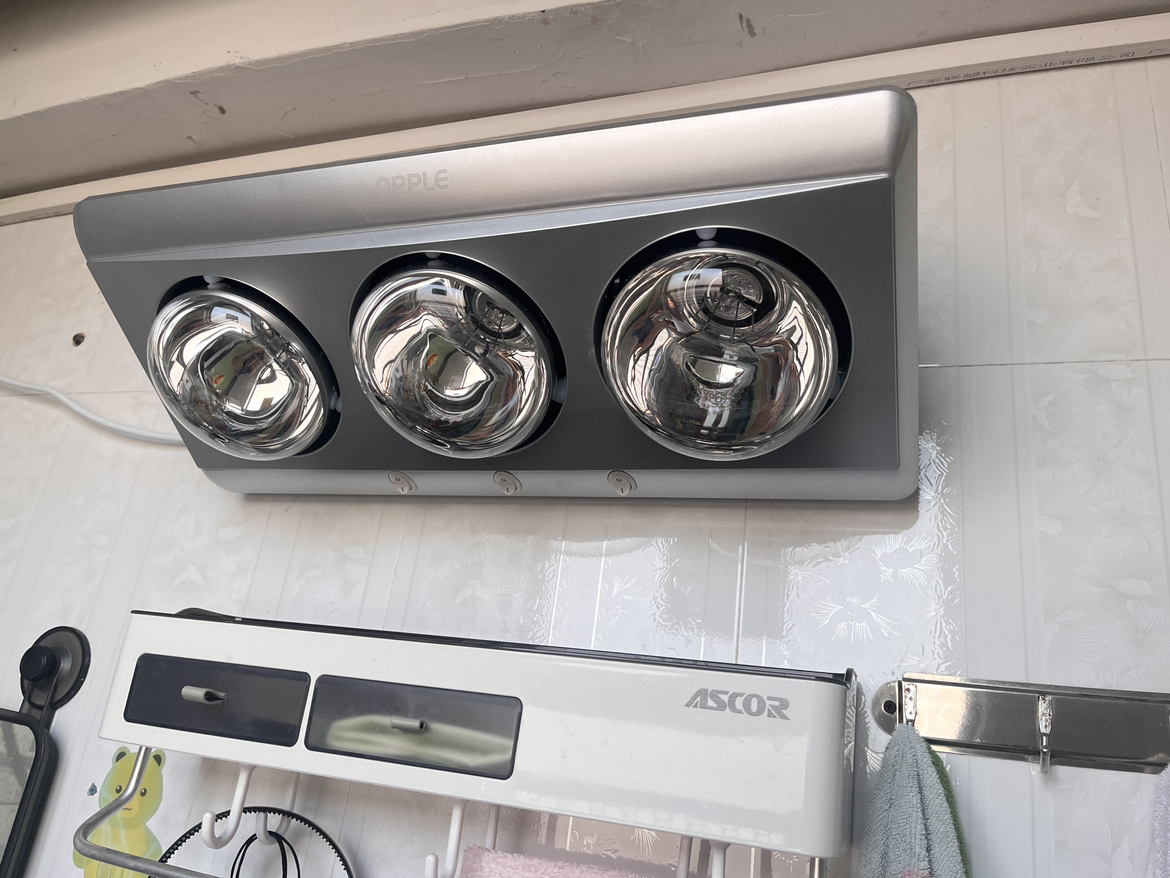欧普照明浴霸灯暖壁挂式多功能三合一取暖家用卫生间浴室挂墙晒单图