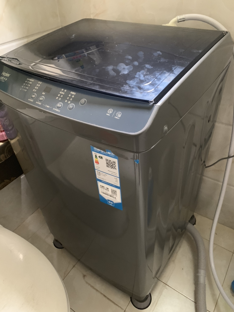 海尔(Haier)10kg全自动波轮洗衣机家用大容量直驱变频1级智能预约桶自洁超净洗除螨洗羊毛洗XQB100-BZ506晒单图
