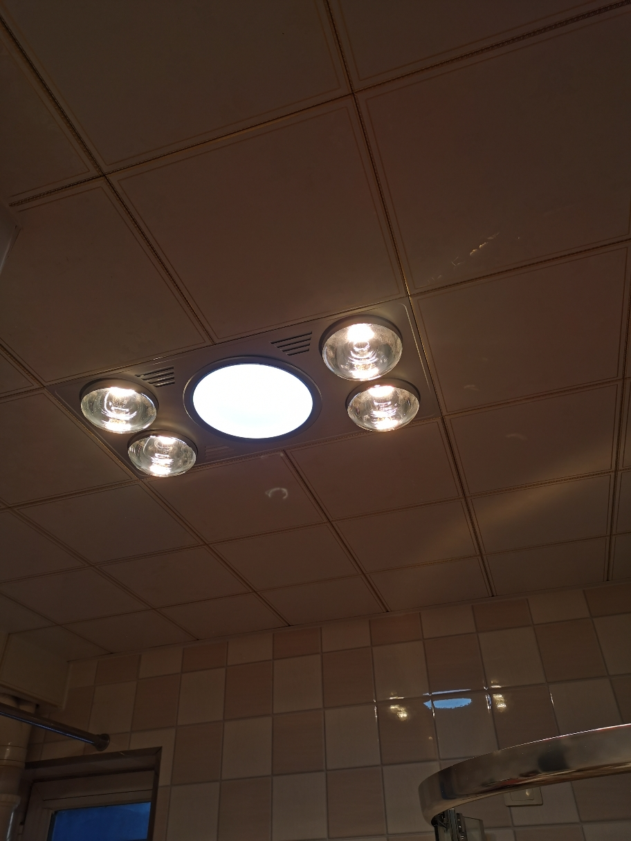 欧普照明(OPPLE) 灯暖浴霸 取暖换气照明三合一超薄 卫生间灯暖模块嵌入式超大四灯暖浴霸晒单图