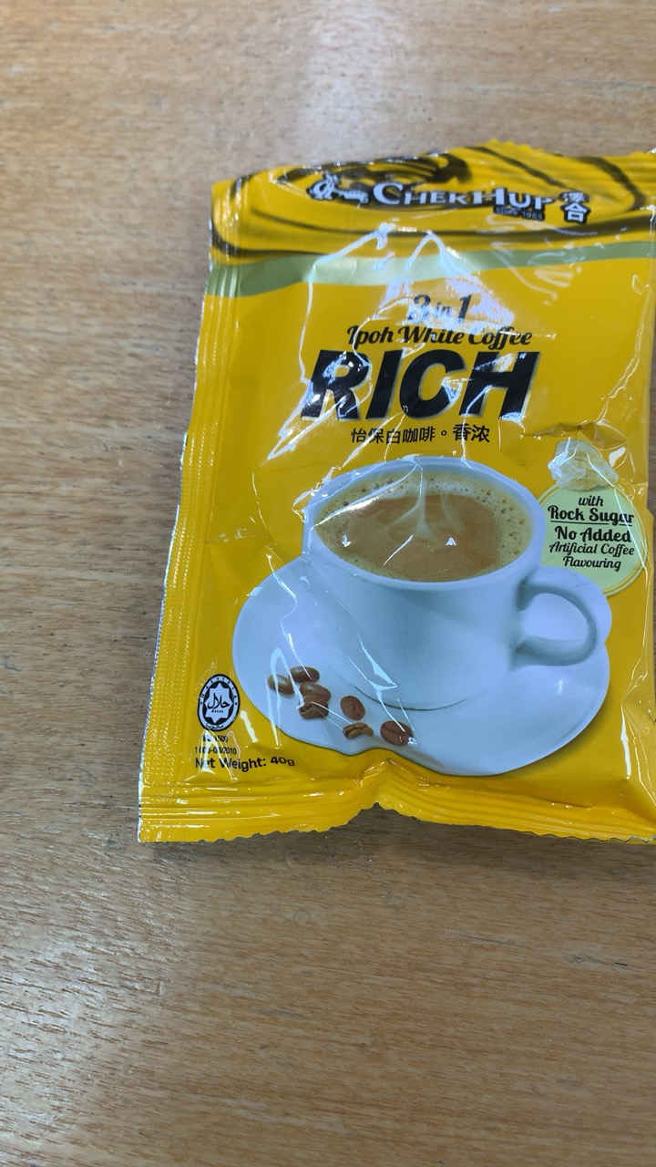 马来西亚原装进口 泽合怡保三合一香浓白咖啡 速溶咖啡粉600g(40g*15包)冲调饮品袋装晒单图