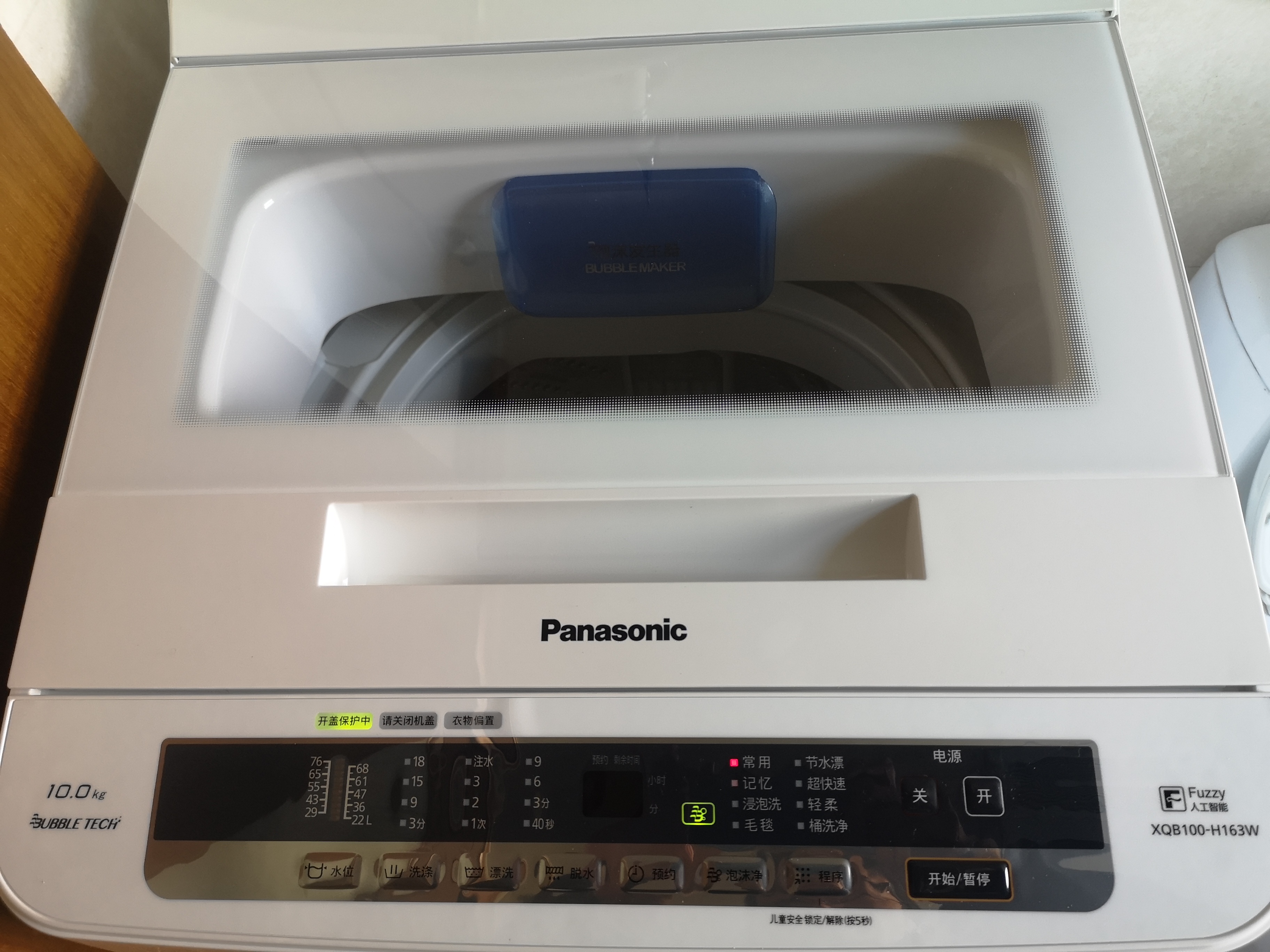 松下(Panasonic)全自动波轮洗衣机10KG泡沫净预约洗轻柔呵护洗 桶洗净线絮过滤干净加倍XQB100-H163W晒单图