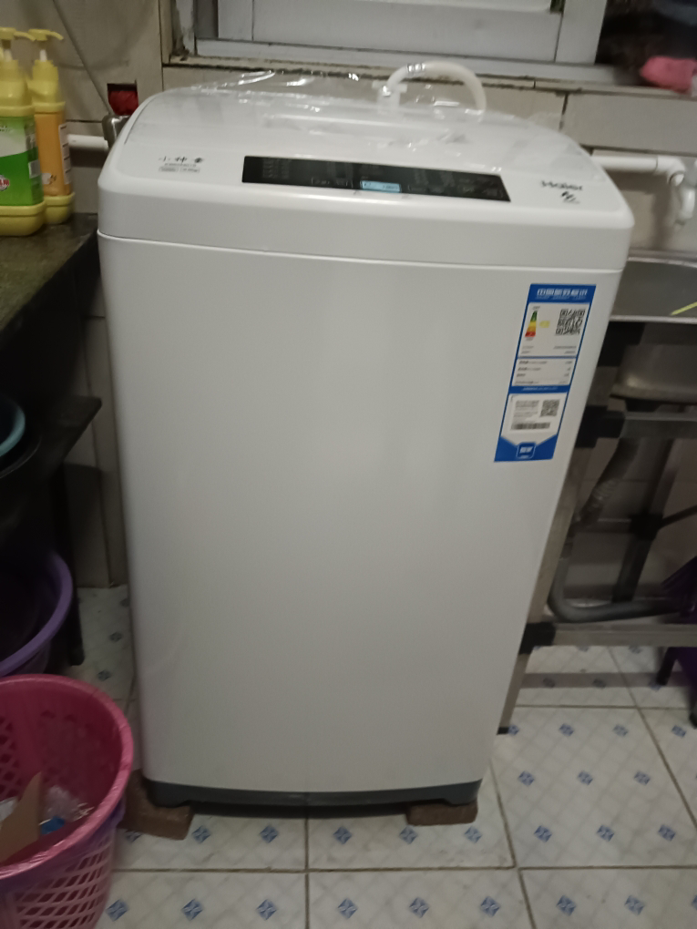 海尔(Haier)6.5公斤家用全自动小神童波轮洗衣机学生机出租屋工程家用洗衣机漂甩二合一 量衣进水EB65M019晒单图