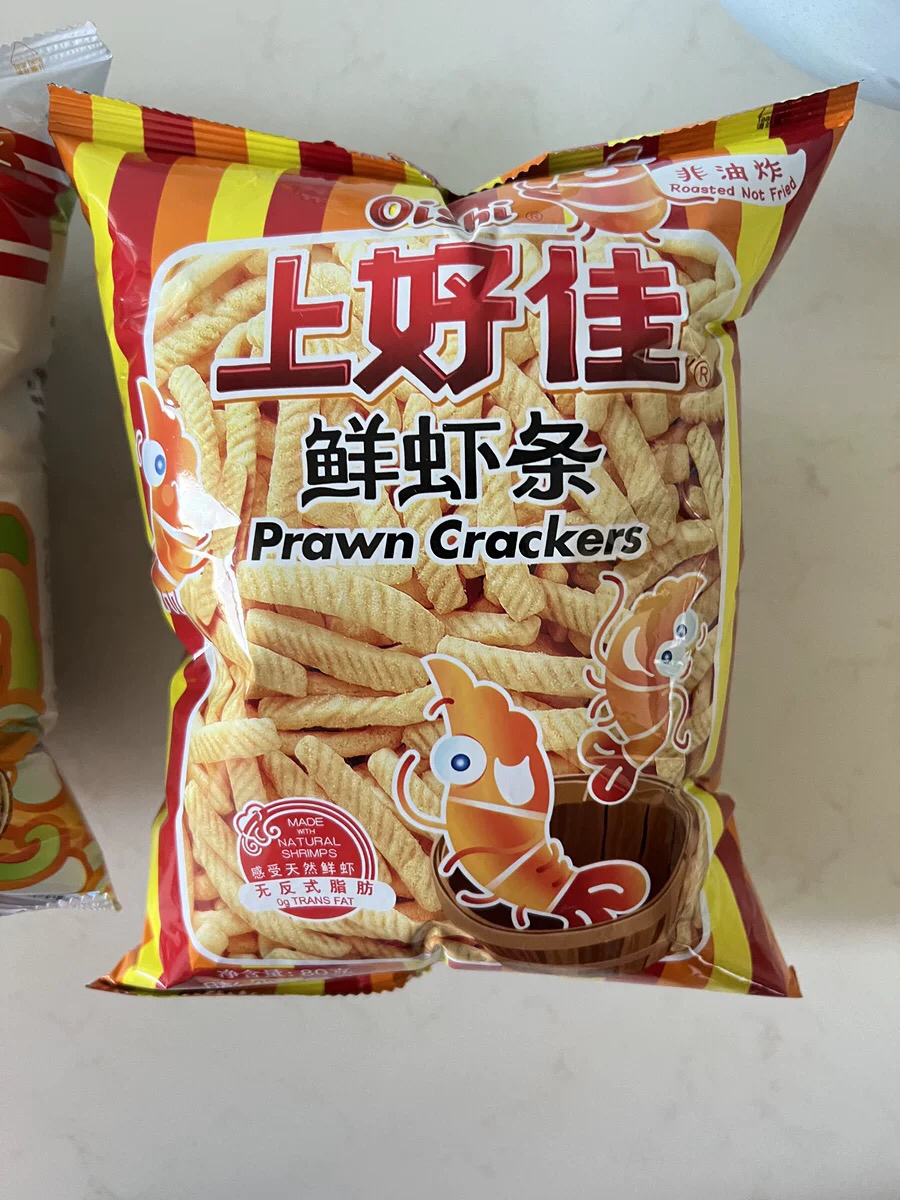 上好佳鲜虾条80g*3包膨化休闲零食儿童怀旧食品小吃晒单图