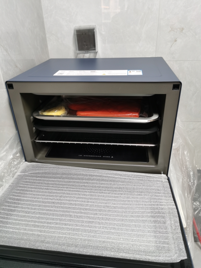凯度微蒸烤一体机微波炉空气炸烤箱家用台式彩屏面蒸烤箱四合一B9晒单图
