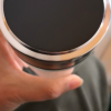 富光(FGA)玻璃杯双层加厚过滤泡茶水杯便携透明杯子男女耐热茶杯 黑色500ml(升级厚底+钢盖)(送杯套+杯刷)晒单图