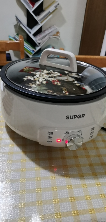 苏泊尔(SUPOR)电火锅分体式可拆洗家用4L大容量1500W多功能 2-6人多用途火锅不沾宿舍电煮锅 H28YK857晒单图