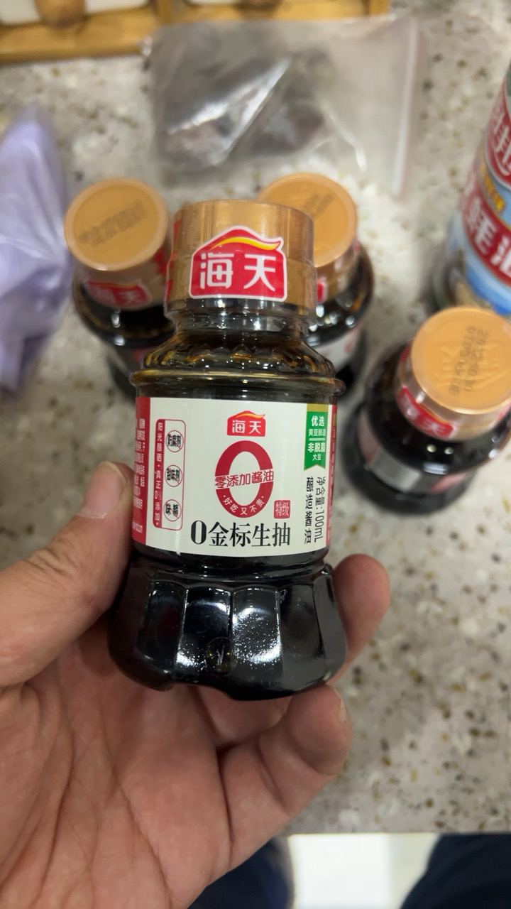 海天0金标生抽100ml*5小瓶特级零添加酿造酱油调味凉拌点蘸家用料晒单图