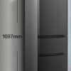 新飞(Frestec)207升三门三温家用电冰箱 34升软冷冻 快速制冷环保材质小冰箱 BCD-207K3AT晒单图