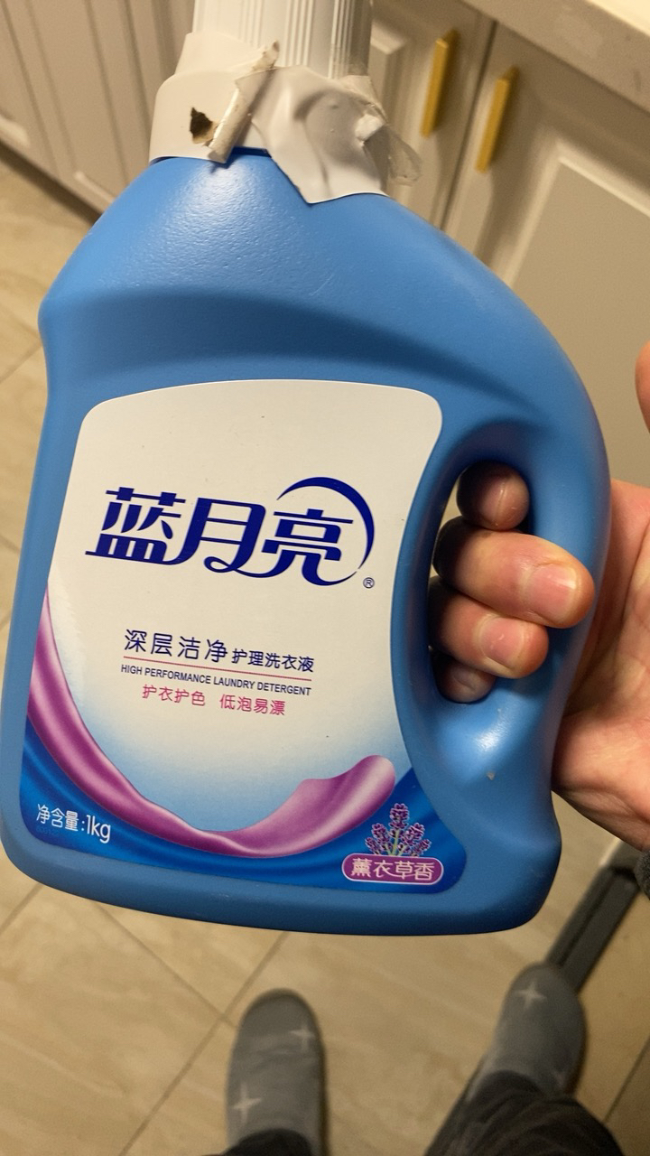 蓝月亮 深层洁净洗衣液10斤组合套装 1kg瓶+1kg*4袋 薰衣草香 深层去污 轻松洁净 温和配方 护色护衣晒单图