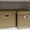 牛皮纸质阿斯卡利(ASCARI)文件档案装书收纳箱有盖搬家整理箱零食纸盒收纳储 5号(46*33*36.5) 纸质收纳箱晒单图
