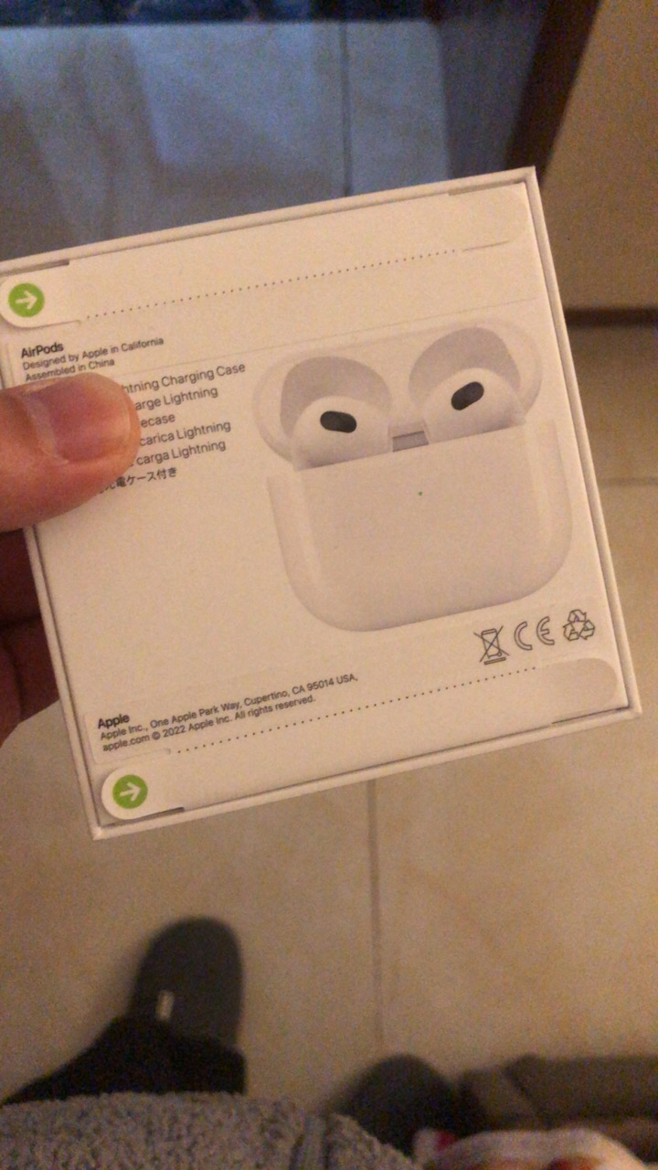 AirPods (第三代) 配闪电充电盒 无线蓝牙耳机 Apple耳机 适用iPhone/iPad晒单图