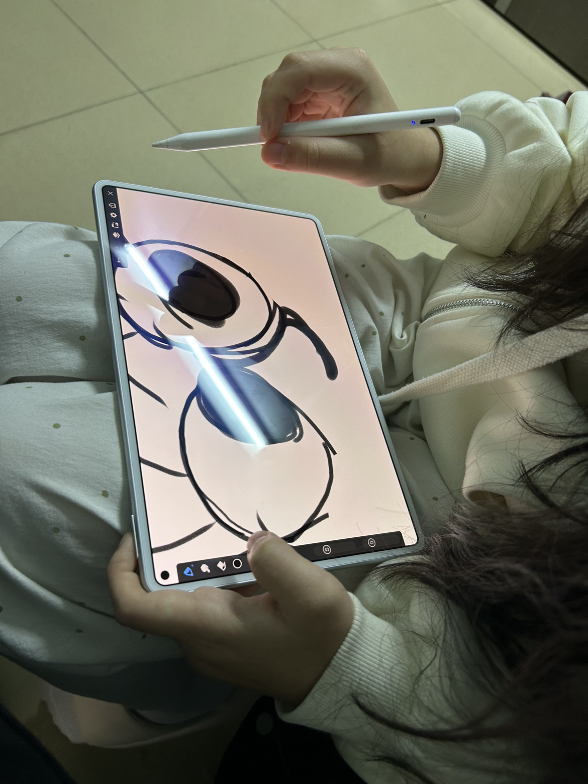 [新品]HUAWEI/华为MatePad Pro 11英寸2024款平板电脑护眼全面屏办公娱乐学习考研 12G+256G[WIFI版]晶钻白晒单图