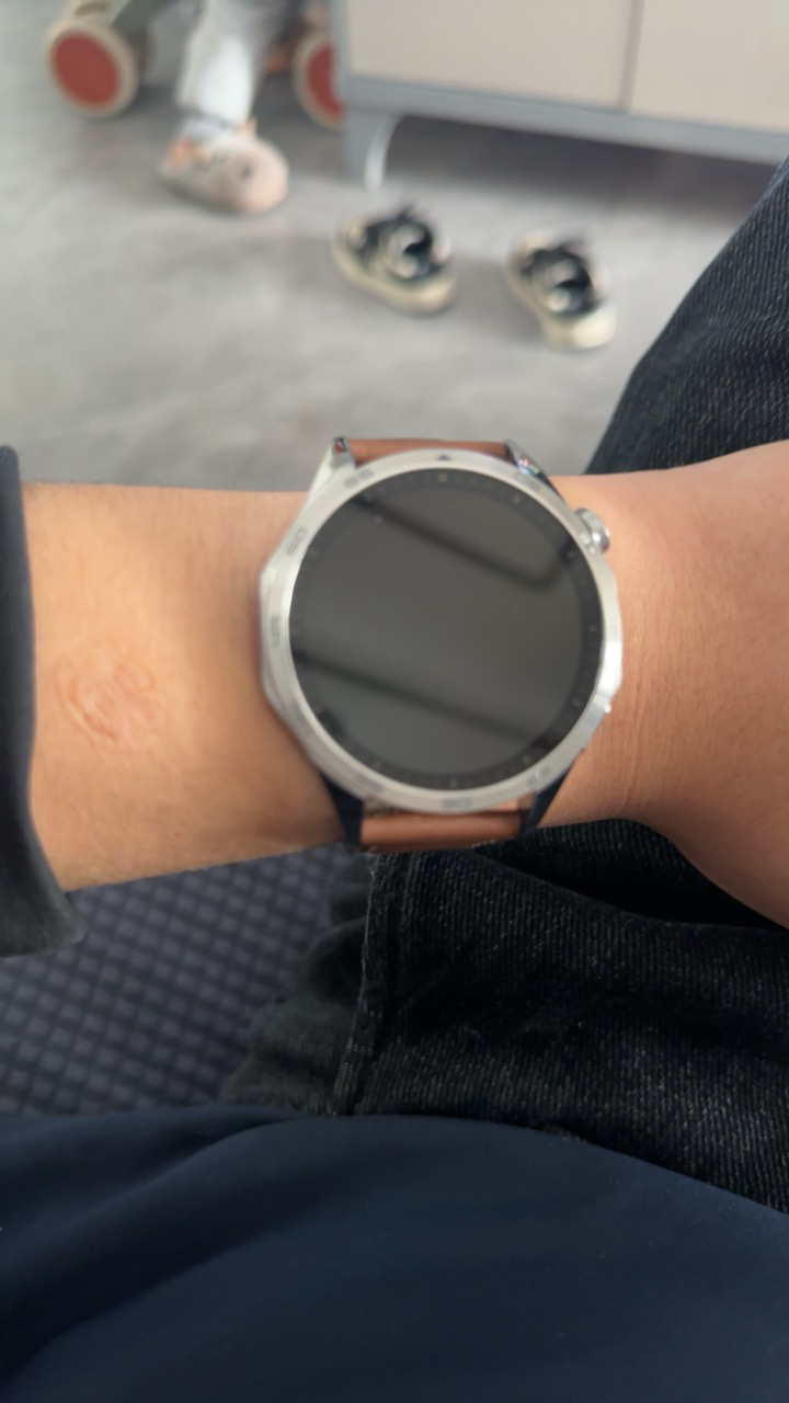 华为/HUAWEI WATCH GT 4 46mm 山茶棕 棕色真皮表带 智能手表 运动手表晒单图