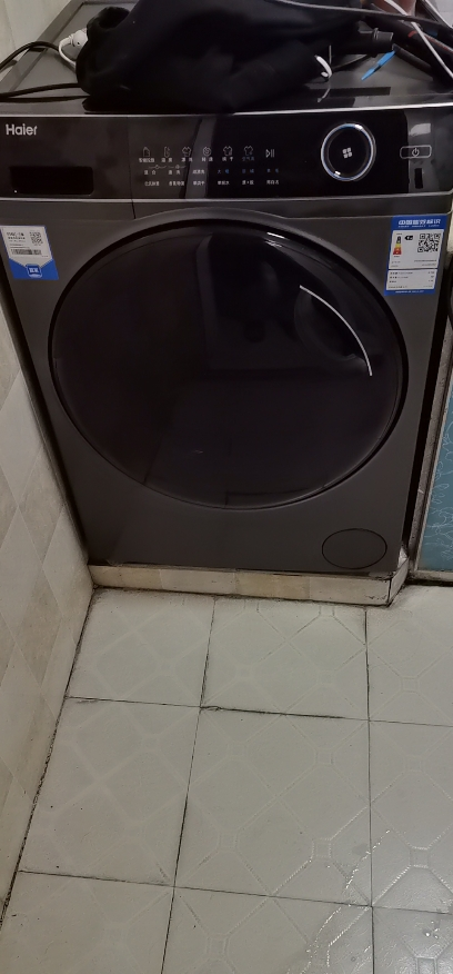 [14126升级款]海尔(Haier)滚筒洗衣机全自动10公斤洗烘一体机变频超薄嵌入式525大桶径智能投放空气洗以旧换新晒单图