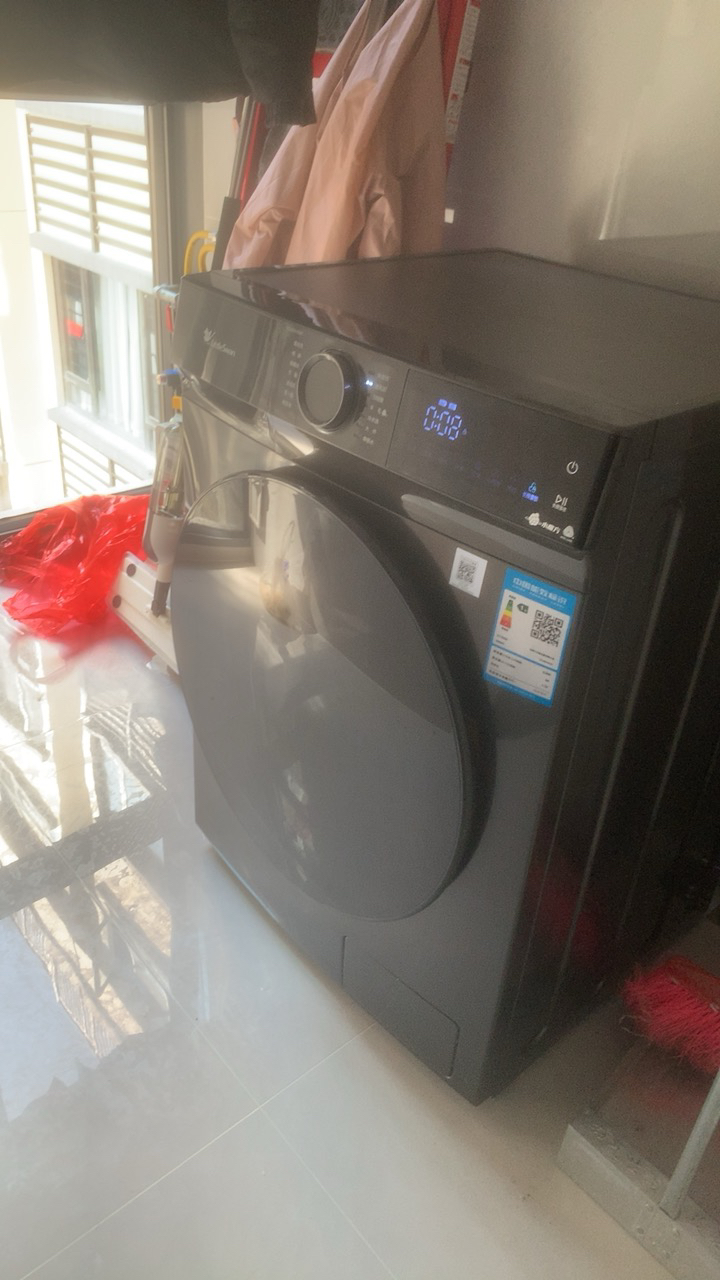 小天鹅滚筒洗衣机全自动 10公斤大容量 水魔方 变频智能彩屏 银离子除菌除螨1.1高洗净TG100V618T晒单图