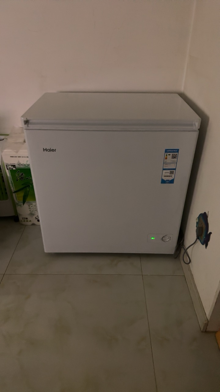 海尔冷柜BC/BD-200GHDT 200升 家用卧式冰柜 冷柜 小冰箱 减霜80% 一级能效 断电保护 带脚轮晒单图