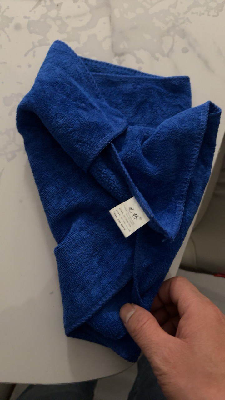 古达洗车毛巾加厚吸水大号擦车布专用玻璃抹布工具汽车用品大全_30x70cm蓝色毛巾2条装晒单图