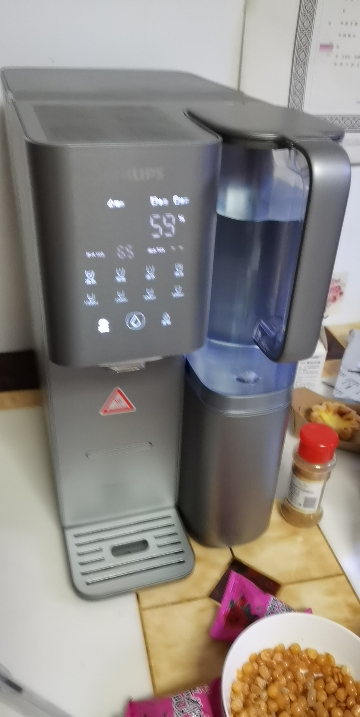 飞利浦(PHILIPS)净水器家用冷热台式直饮机免安装净饮机矿化饮水机冰水升级款ADD6876晒单图