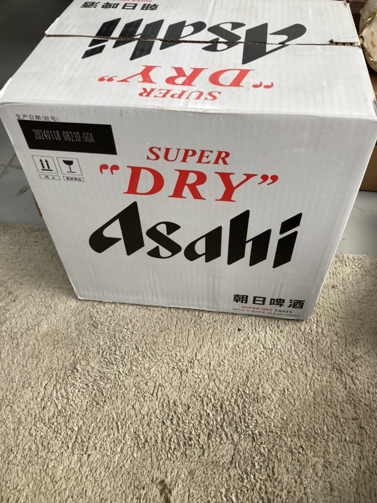 Asahi朝日啤酒超爽生 辛口11.2度 630ml*12瓶 整箱瓶装(新老包装随机)晒单图