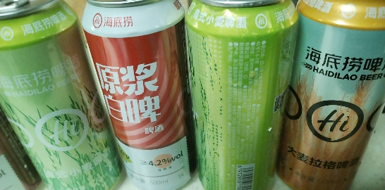 海底捞啤酒 德式小麦/原浆白啤/大麦拉格啤酒 各2罐 组合装 500ml*6罐晒单图