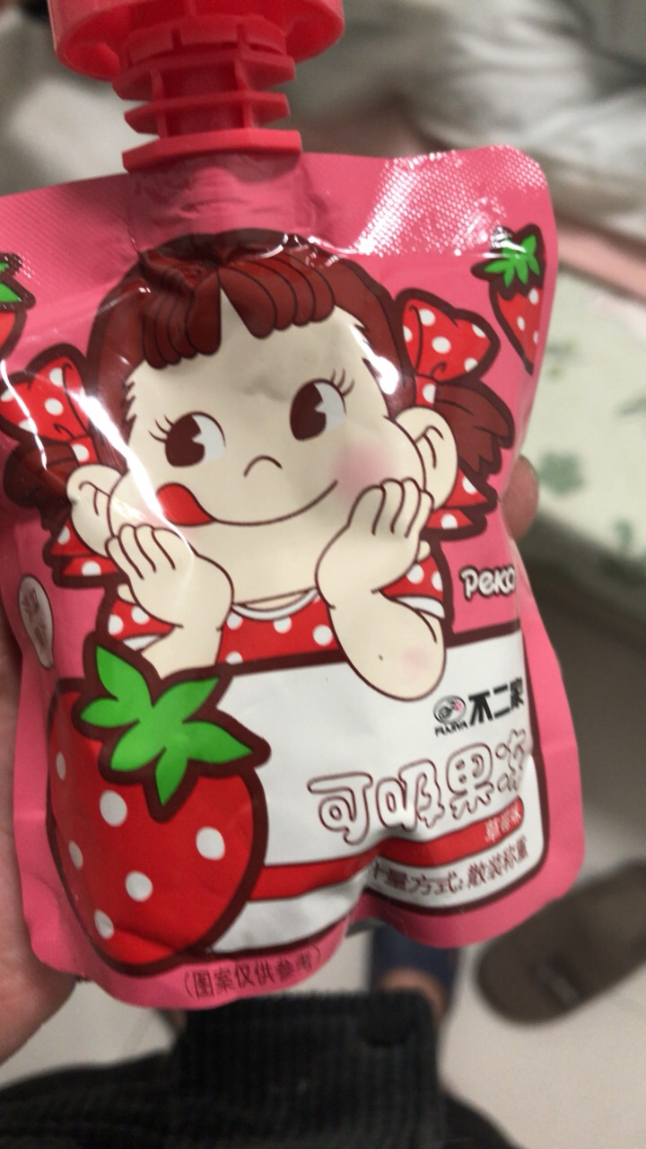 不二家吸吸果冻草莓味*6包卡通可爱儿童礼物可吸果冻幼儿园分小孩休闲零食品晒单图