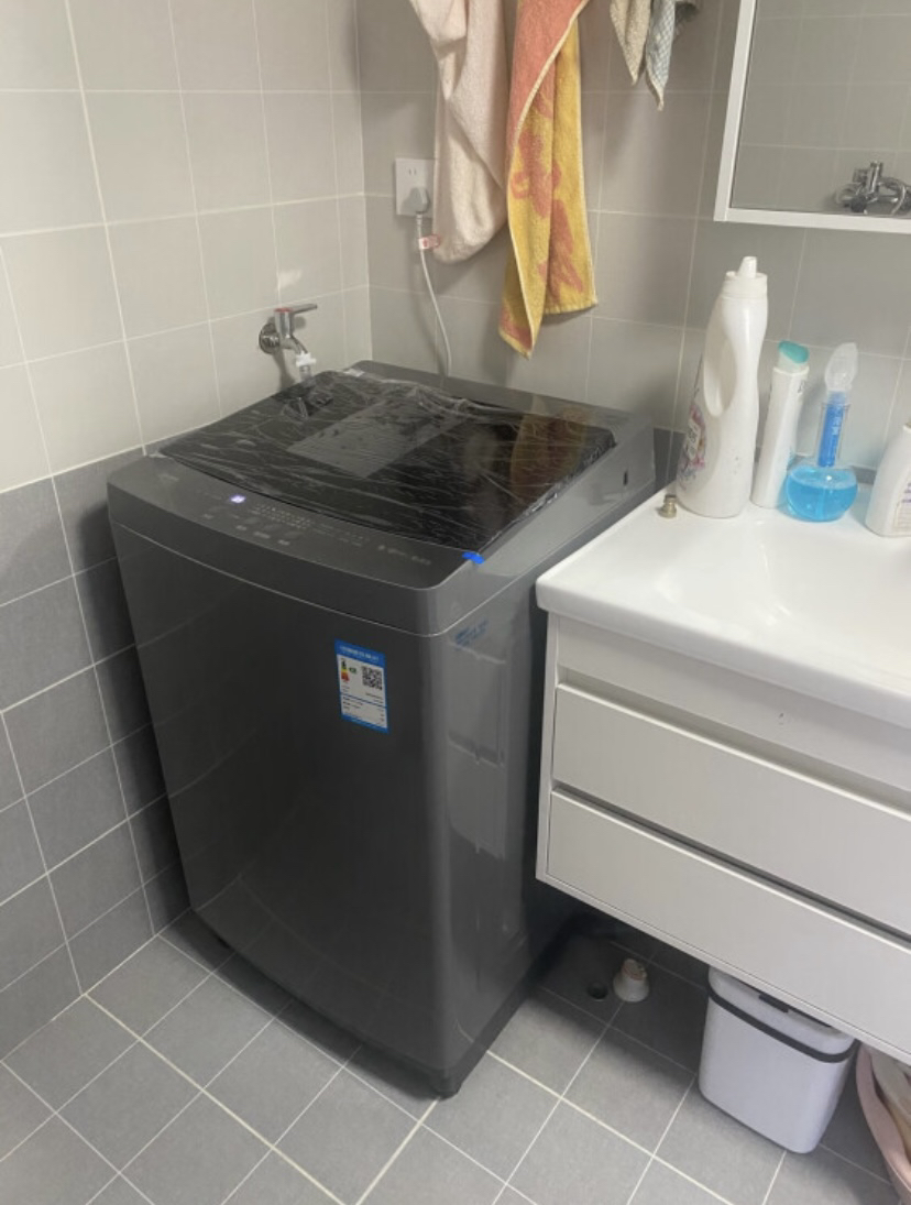 美的(Midea)波轮洗衣机全自动10公斤家用大容量健康真除螨抗菌材质波盘升级MB100V33B深层劲洗20年防生锈晒单图
