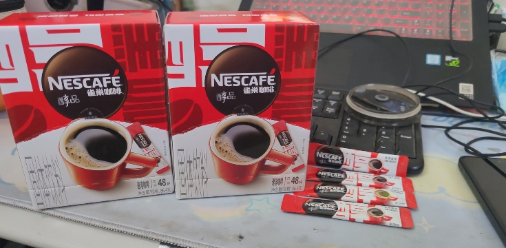 雀巢醇品速溶黑咖啡48杯*2盒 新老包装随机发货晒单图