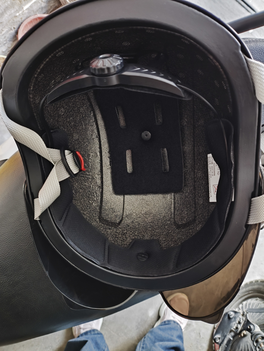 A3新国标3C认证电动摩托车头盔电瓶车头盔男女士夏季防晒冬季安全帽四季通用3C认证-黑色[短茶镜]晒单图