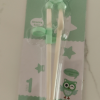 开优米(Kiuimi)儿童成长训练筷练习筷学习筷婴童筷宝宝勺子叉子餐具套装 绿色款晒单图