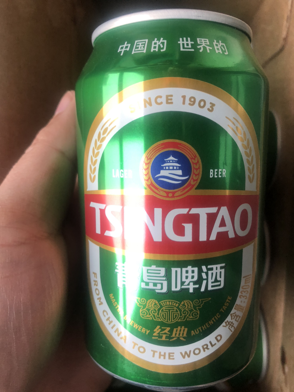 青岛啤酒(TSINGTAO)经典10度 330ml*24罐 整箱装 官方直营晒单图