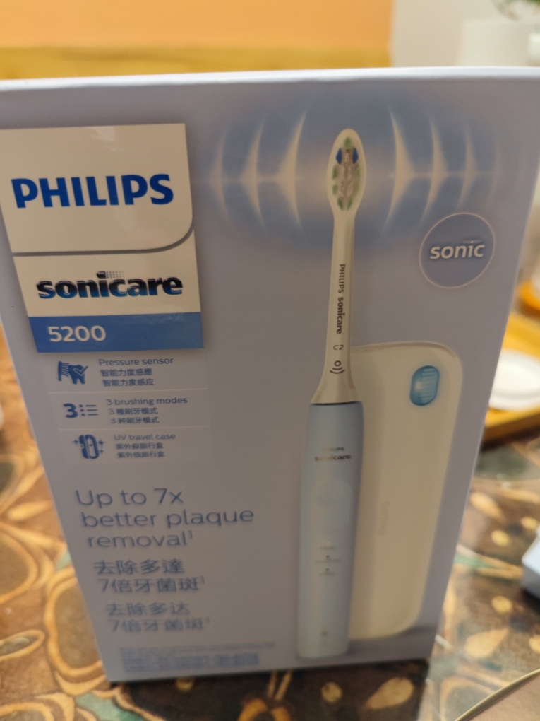 飞利浦(PHILIPS)电动牙刷HX3697/22 成人健康护龈系列 变压感应 带紫外线杀菌牙刷盒 7倍清除牙菌斑晒单图