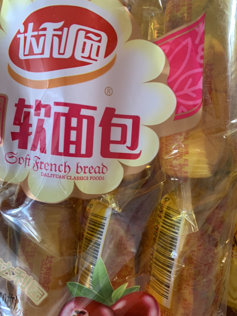 达利园蔓越莓味法式软面包200g袋装(10枚)早餐面包零食点心晒单图